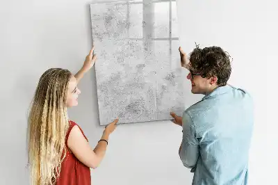Lavagna magnetica cancellabile a secco con finitura effetto muro in cemento