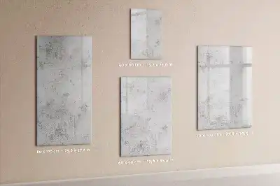 Lavagna magnetica cancellabile a secco con finitura effetto muro in cemento