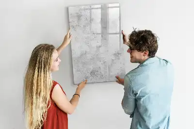 Lavagna magnetica cancellabile a secco con finitura effetto muro in cemento
