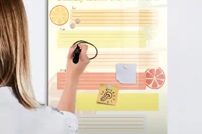 Lavagna magnetica cancellabile a secco pianificatore per menu