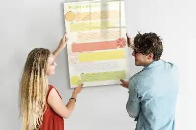 Lavagna magnetica cancellabile a secco pianificatore per menu