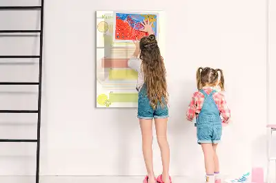 Lavagna magnetica cancellabile a secco pianificatore per menu