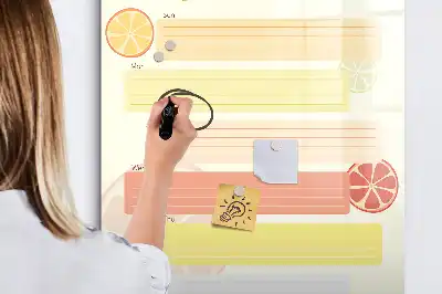 Lavagna magnetica cancellabile a secco pianificatore per menu
