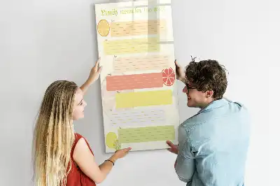 Lavagna magnetica cancellabile a secco pianificatore per menu