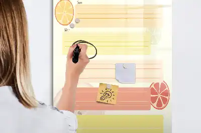 Lavagna magnetica cancellabile a secco pianificatore per menu