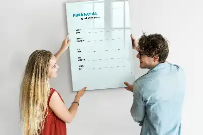 Lavagna magnetica cancellabile a secco pianificatore finanziario