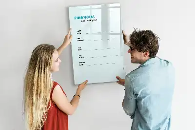 Lavagna magnetica cancellabile a secco pianificatore finanziario