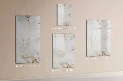 Lavagna magnetica cancellabile a secco con design effetto marmo decorativo