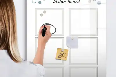 Lavagna magnetica cancellabile a secco bacheca per vision board