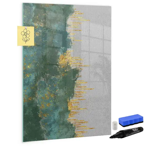 Lavagna magnetica cancellabile a secco con motivo decorativo