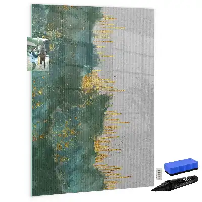 Lavagna magnetica cancellabile a secco con motivo decorativo