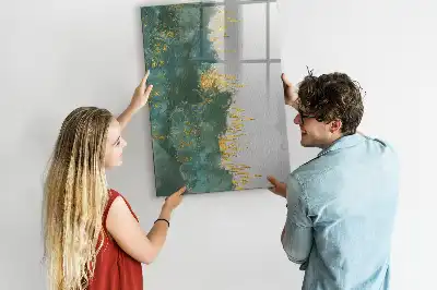 Lavagna magnetica cancellabile a secco con motivo decorativo