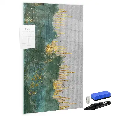 Lavagna magnetica cancellabile a secco con motivo decorativo