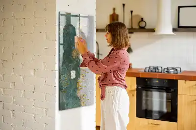 Lavagna magnetica cancellabile a secco con motivo decorativo