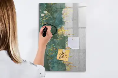 Lavagna magnetica cancellabile a secco con motivo decorativo