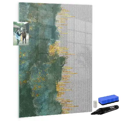 Lavagna magnetica cancellabile a secco con motivo decorativo