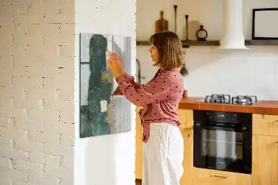 Lavagna magnetica cancellabile a secco con motivo decorativo
