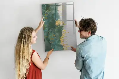 Lavagna magnetica cancellabile a secco con motivo decorativo