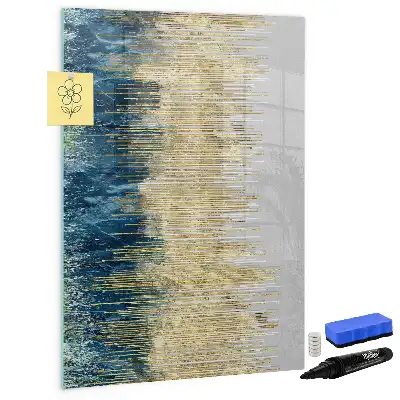 Lavagna magnetica cancellabile a secco con motivo decorativo