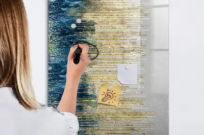 Lavagna magnetica cancellabile a secco con motivo decorativo
