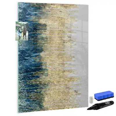 Lavagna magnetica cancellabile a secco con motivo decorativo