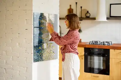 Lavagna magnetica cancellabile a secco con motivo decorativo