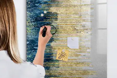 Lavagna magnetica cancellabile a secco con motivo decorativo