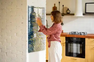 Lavagna magnetica cancellabile a secco con motivo decorativo