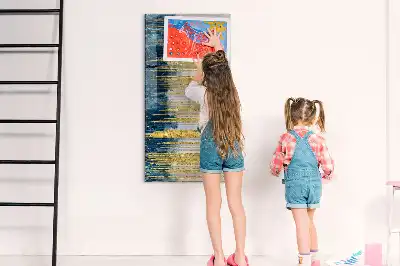 Lavagna magnetica cancellabile a secco con motivo decorativo