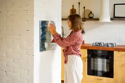 Lavagna magnetica cancellabile a secco con motivo decorativo