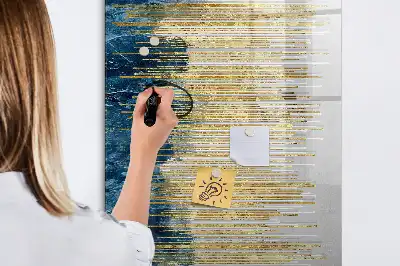 Lavagna magnetica cancellabile a secco con motivo decorativo