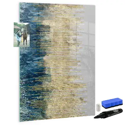 Lavagna magnetica cancellabile a secco con motivo decorativo