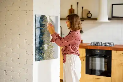 Lavagna magnetica cancellabile a secco con motivo decorativo