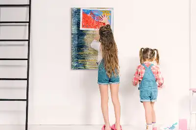 Lavagna magnetica cancellabile a secco con motivo decorativo