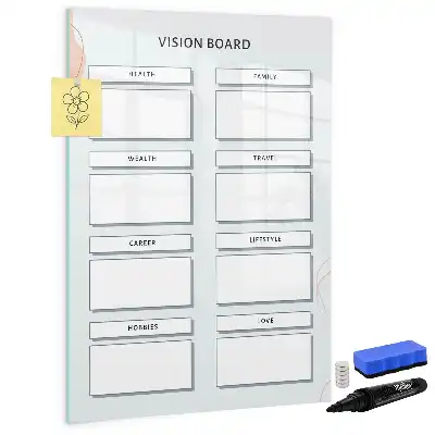 Lavagna magnetica cancellabile a secco vision board