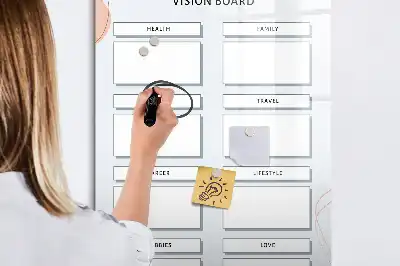 Lavagna magnetica cancellabile a secco vision board