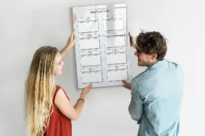 Lavagna magnetica cancellabile a secco vision board