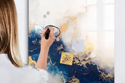 Lavagna magnetica cancellabile a secco modello marmo assoluto