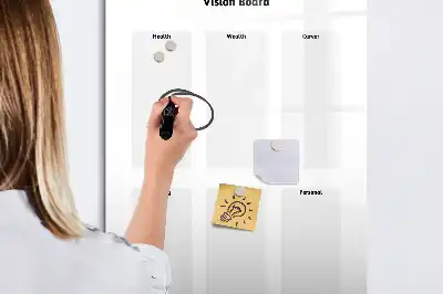 Lavagna magnetica cancellabile a secco vision board