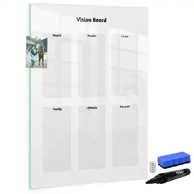 Lavagna magnetica cancellabile a secco vision board