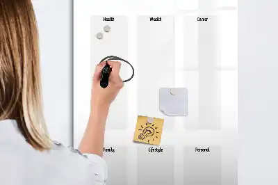 Lavagna magnetica cancellabile a secco vision board