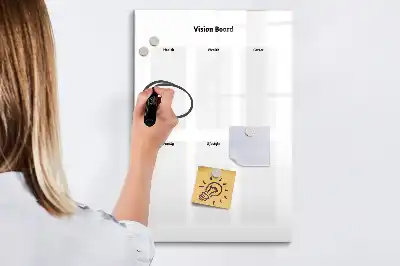 Lavagna magnetica cancellabile a secco vision board
