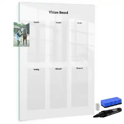Lavagna magnetica cancellabile a secco vision board