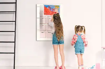 Lavagna magnetica cancellabile a secco calendario per i compleanni
