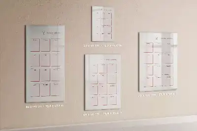 Lavagna magnetica cancellabile a secco calendario per i compleanni