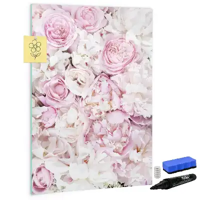 Lavagna magnetica cancellabile a secco modello Rose