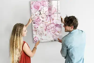 Lavagna magnetica cancellabile a secco modello Rose