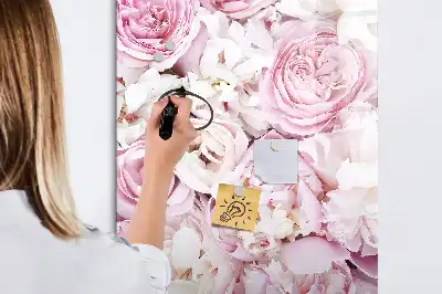Lavagna magnetica cancellabile a secco modello Rose