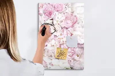 Lavagna magnetica cancellabile a secco modello Rose