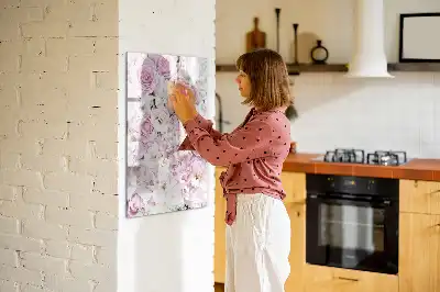 Lavagna magnetica cancellabile a secco modello Rose